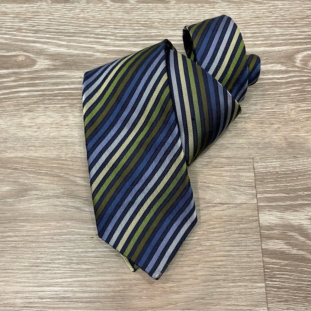 Altio Pure Silk Blue Green Casual Neck Tie